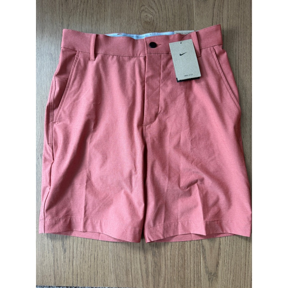 Nike Victory Mens 28 Dri-FIT Golf Shorts Coral Pink Standard Fit Z7444-671 NWT